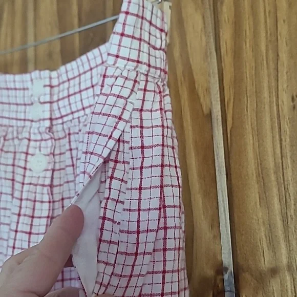 Max Studio red & white skirt. Size L - Picture 5 of 6